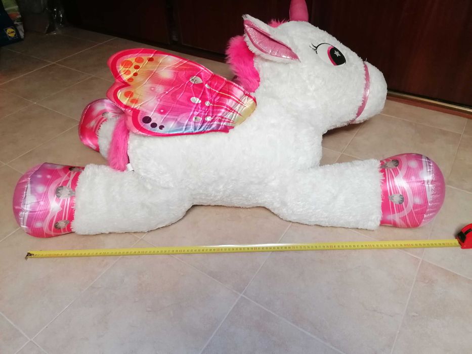 Peluche unicornio gigante como novo