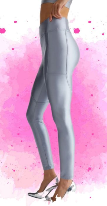 Srebrne Spodnie legginsy Liu jo