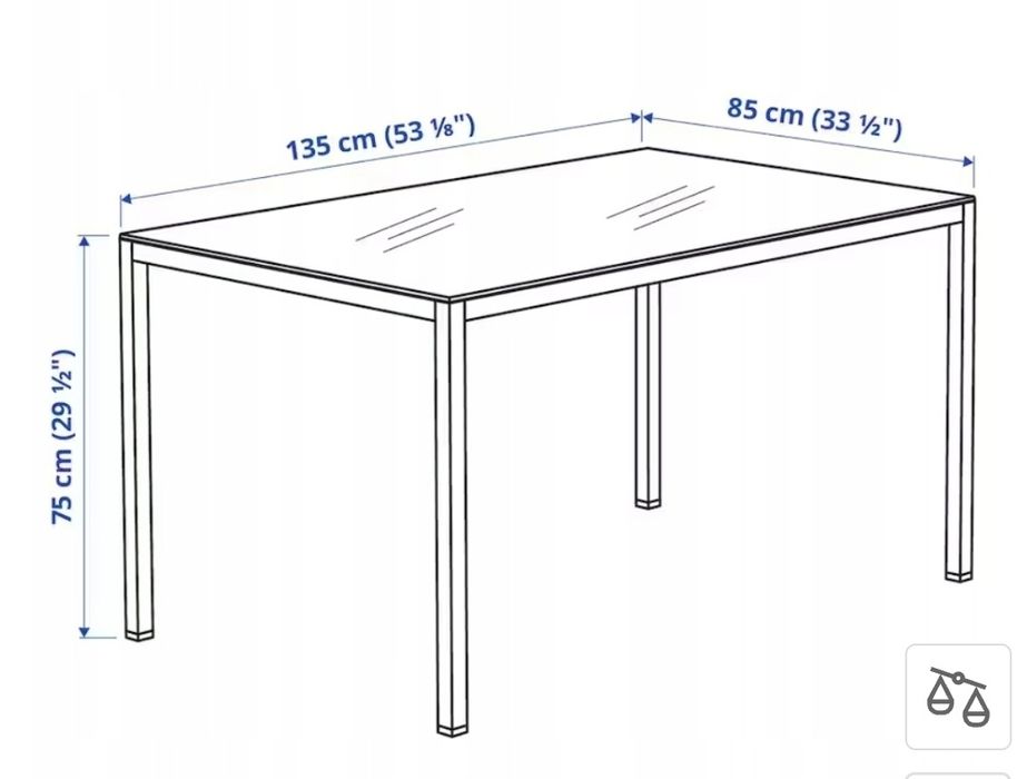 Stół + 4  Krzesła IKEA