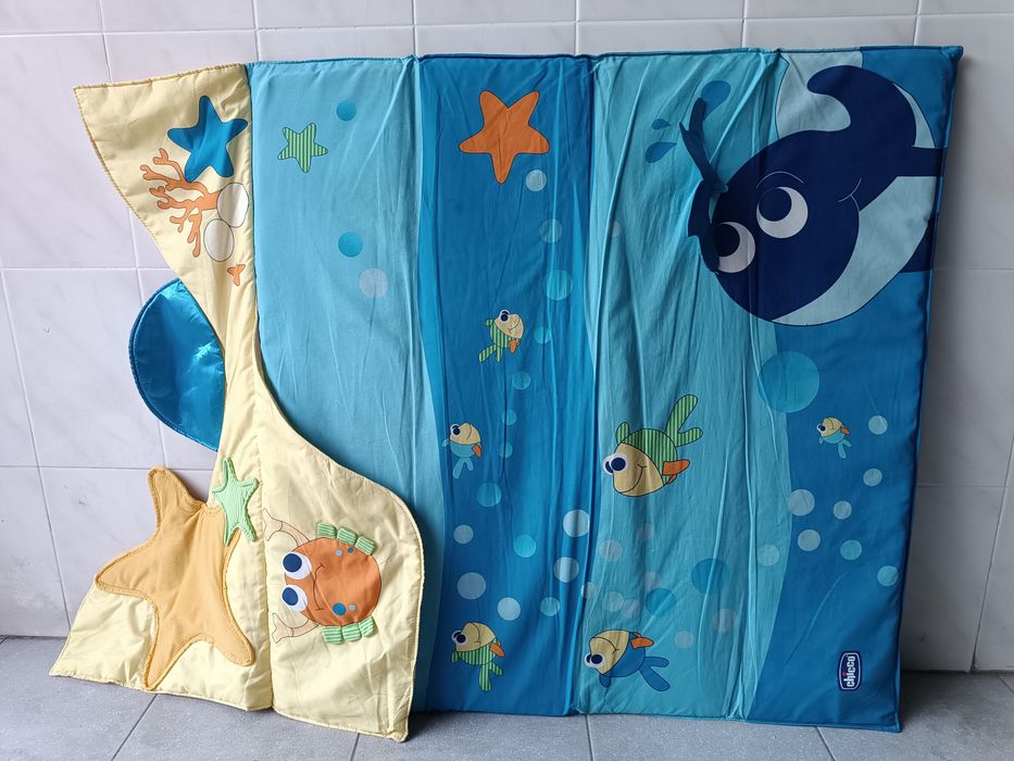 Base tapete brincadeira Chicco dupla função tema aquático