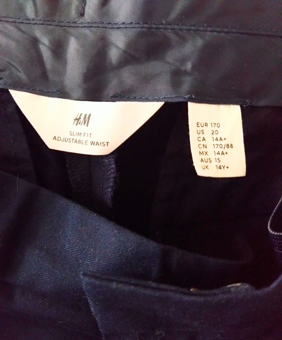 H&M garnitur 13-14 lat granatowy 164-168