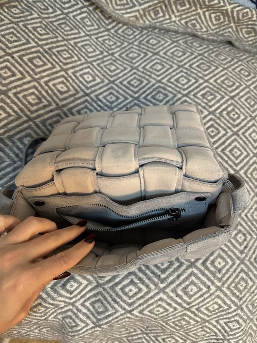 Сумка натуральна замшева під Bottega Veneta