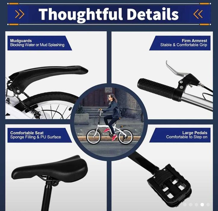 Nowy 6-biegowy rower składany