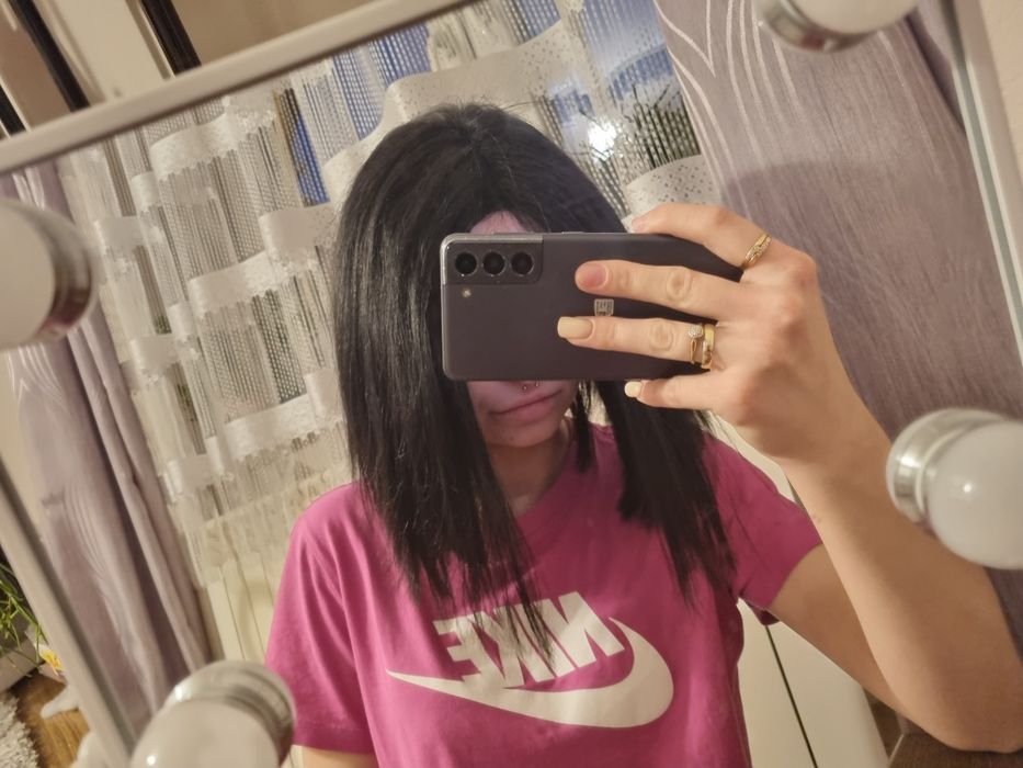 Peruka włosy naturalne ludzkie czarne włosy