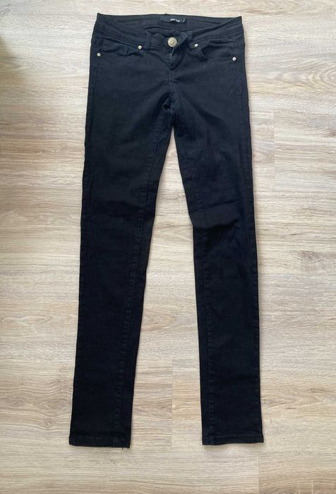 Spodnie 34 Tally Wejl rurki obcisłe jeansy czarne skinny