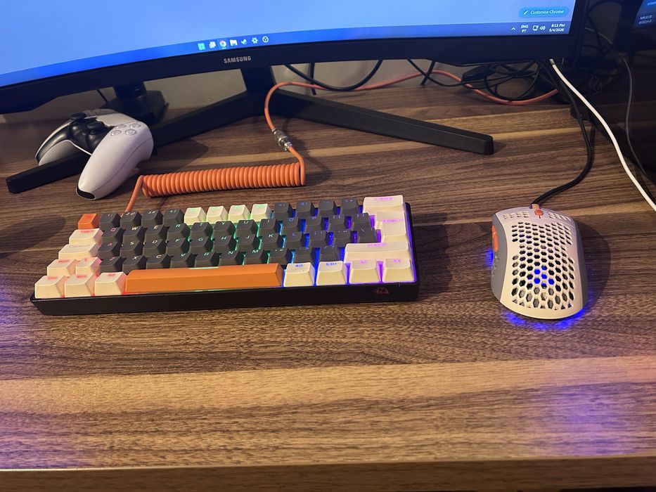 Teclado mecânico com fio UBS-C