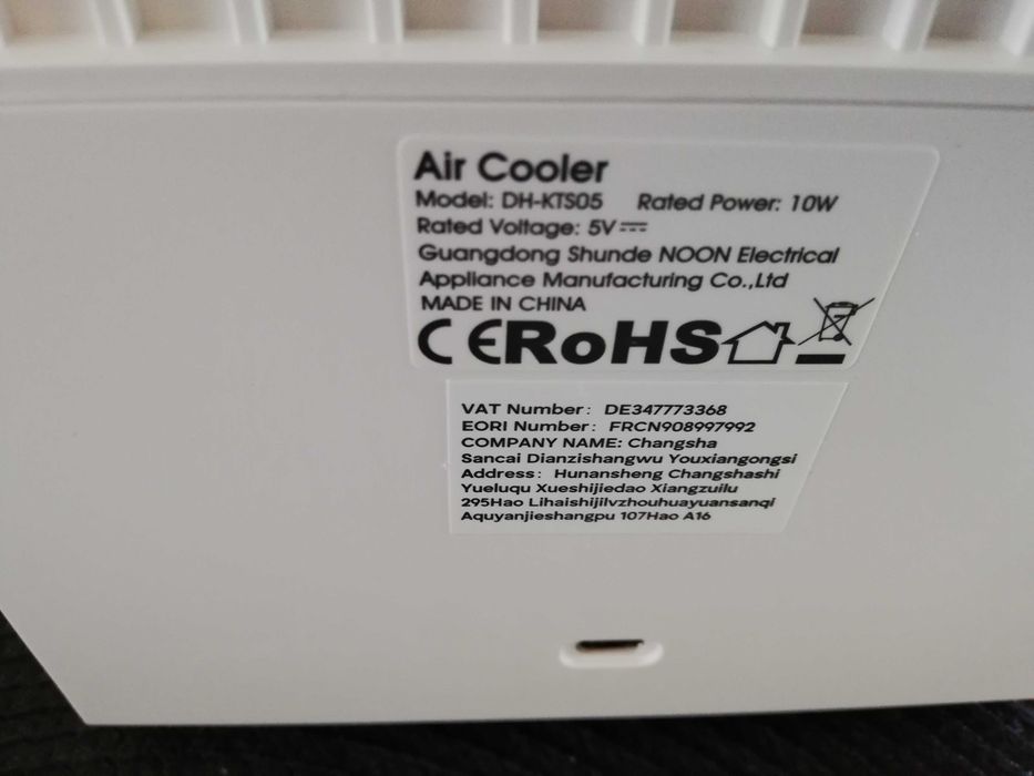 Klimatyzator  przenośny  AIR COOLER DH-KTS05