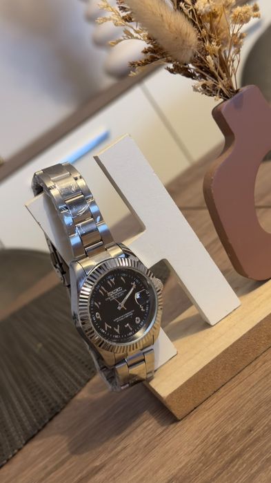 Relógio  Seiko Mod estilo Datejust "Arabic Dial"