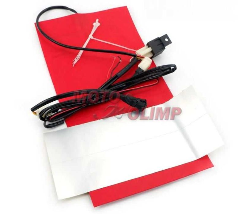 Підігрів сидіння на мотоцикл, квадроцикл, скутер (вуглецеве волокно)