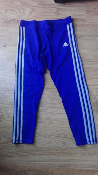 fioletowe markowe legginsy trening treningowe adidas oryginalne s 36
