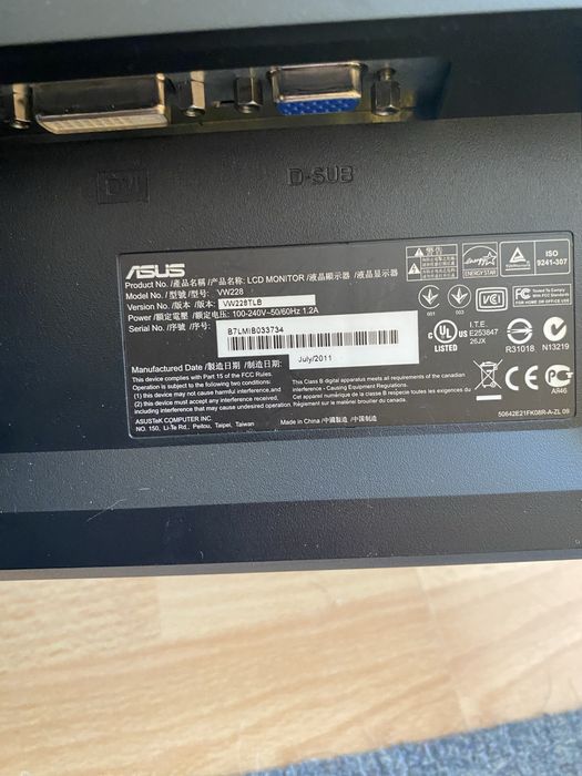 Monitor asus tanio