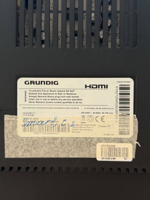 Телевізор Grundig – 32”, HD Ready, HDMI, USB