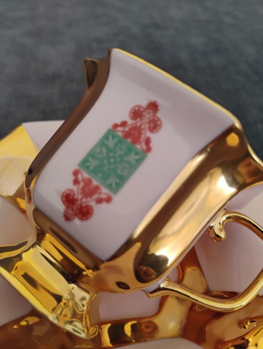 Filiżanka różowa porcelana