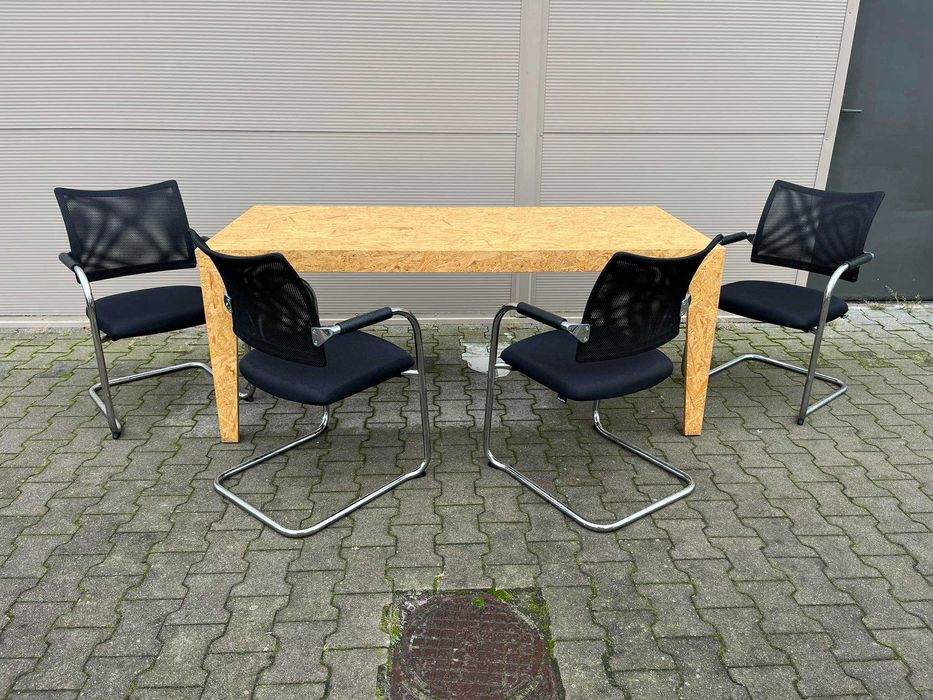 Stół konferencyjny z płyty OSB 185x85 loft industrial okazja!