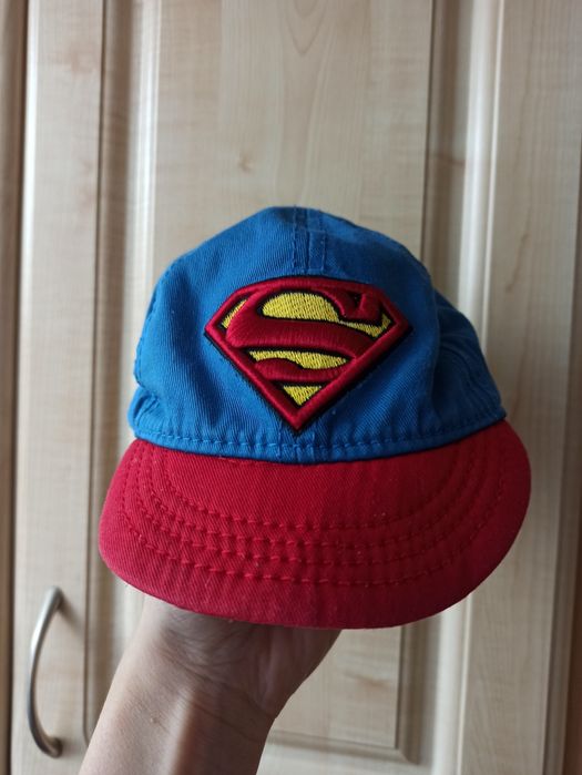 Czapeczka z daszkiem, superman, rozmiar 74cm, obwód głowy 46-47