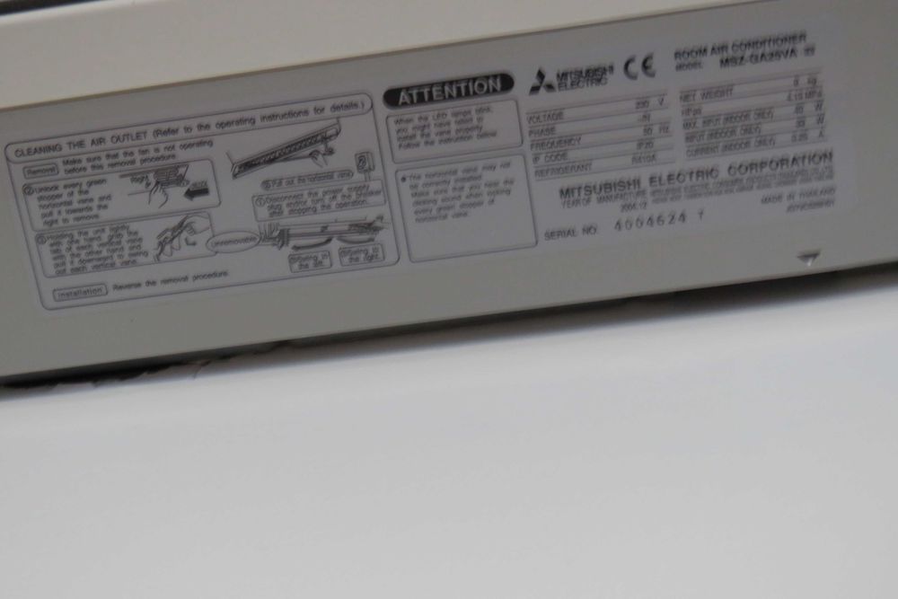 Aparelho interior de ar condicionado Mitsubishi