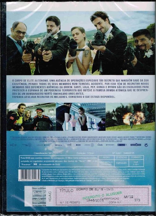 Filme em DVD: CORPO DE ELITE "Cuerpo de Élite" - Novo! Selado!