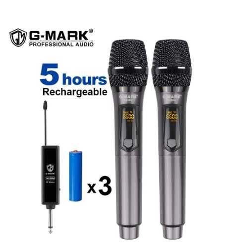 PORTE GRATIS - 2X MICROFONE SEM FIO PROFISSIONAL - 100% novo