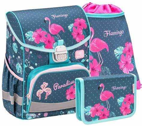 Tornister szkolny plecak klasa 1-3 BELMIL Flamingo Paradise 14L