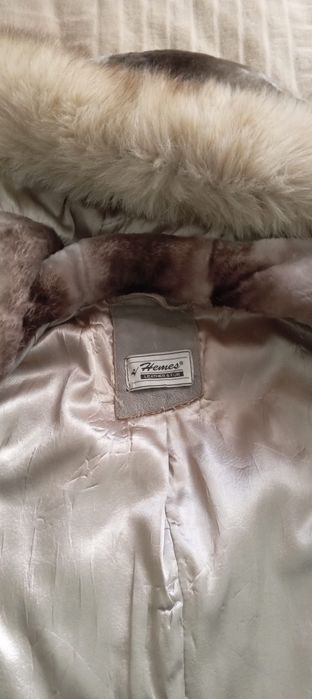 Шуба з натурального мутону