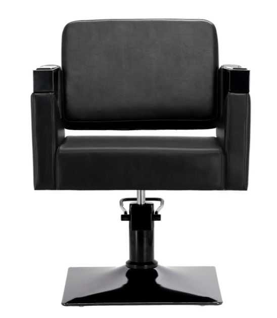 Перукарське крісло на гідравліці Tomas із підставкою для ніг чорне
