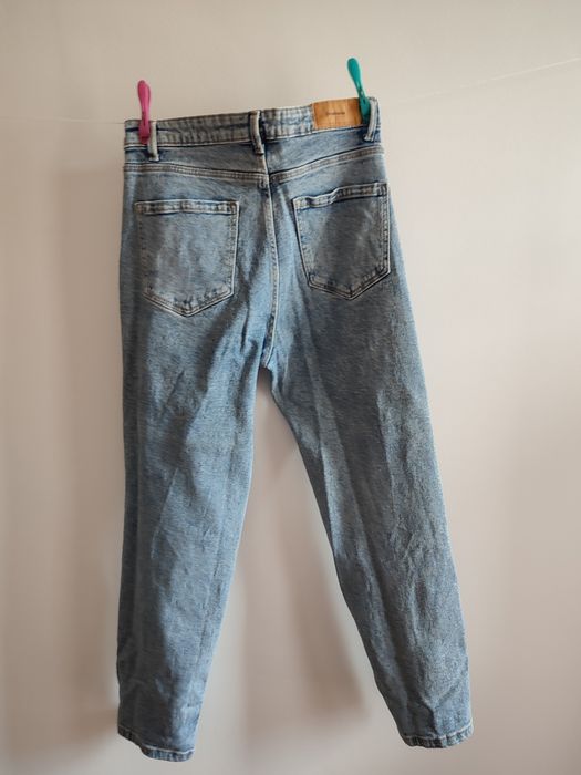 Calça de ganga mom slim