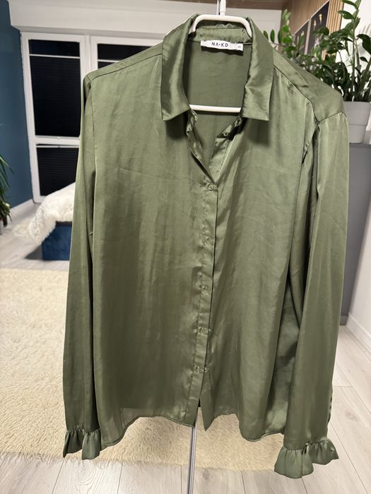 Koszula bluzka satynowa oversize NA-KD  XS