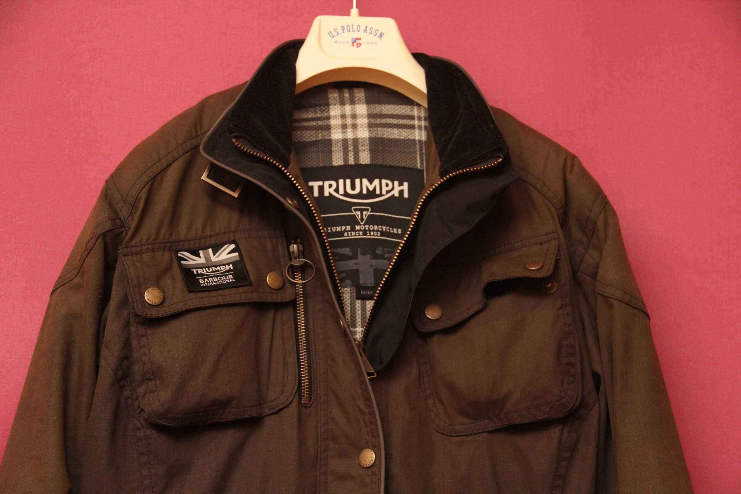 Barbour international on sale triumph