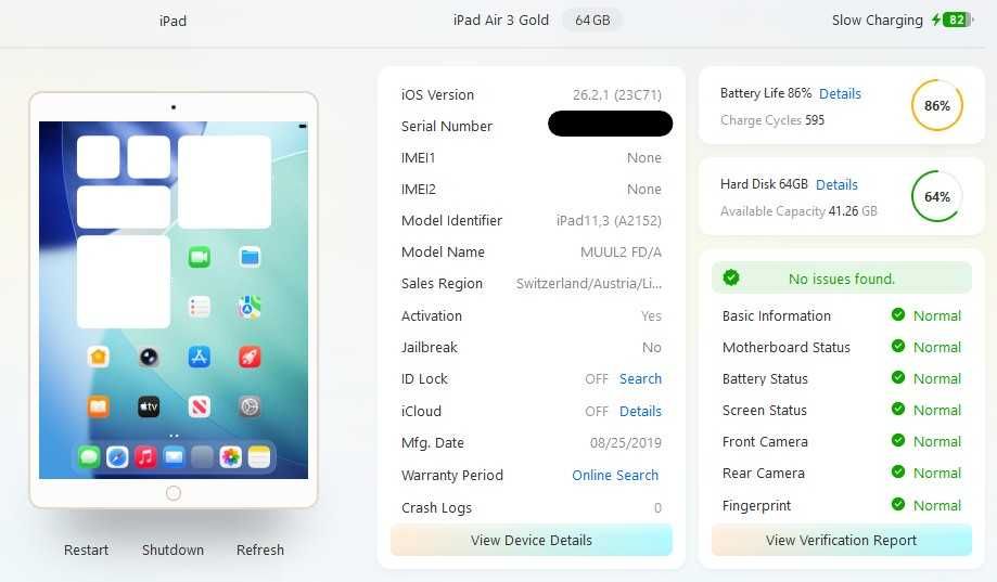 Apple iPad Air WiFi 64GB Gold - 3 generacji A2152