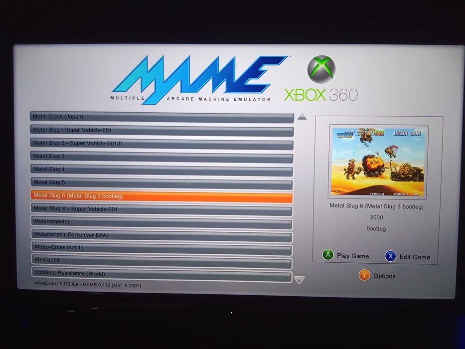Emulator MAME na Xbox360