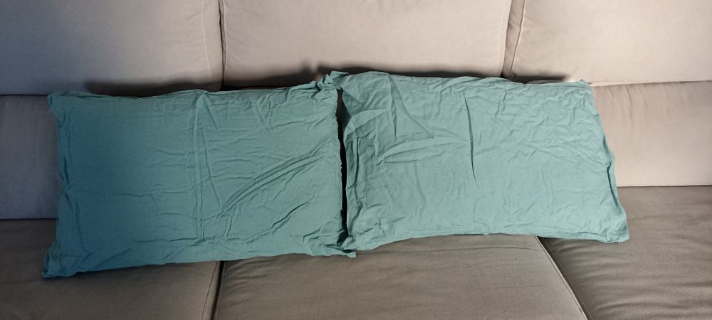 Almofadas viscoelasticas com capa de linho