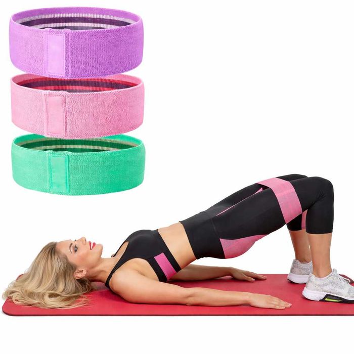 Zestaw 3 Gum Oporowych Taśmy Materiałowe Do Ćwiczeń Fitness