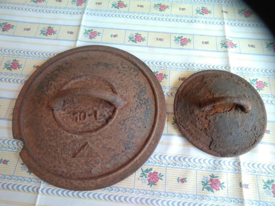 Tampas panelas de ferro