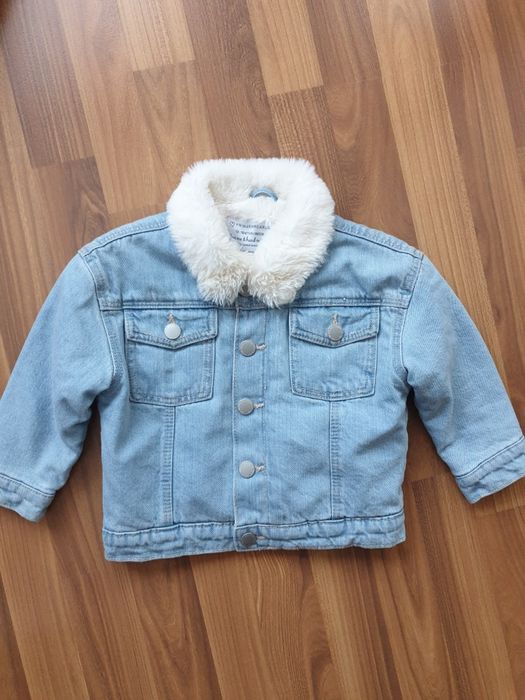 Куртка джинсова  утеплена   86 см