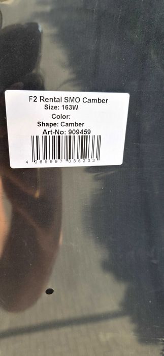 Deska snowboardowa F 2  nowa SMO Camber 163 cm