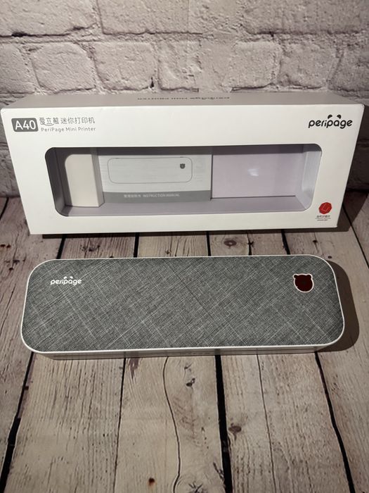 Портативний бездротовий А4 термопринтер PeriPage A 40, Bluetooth