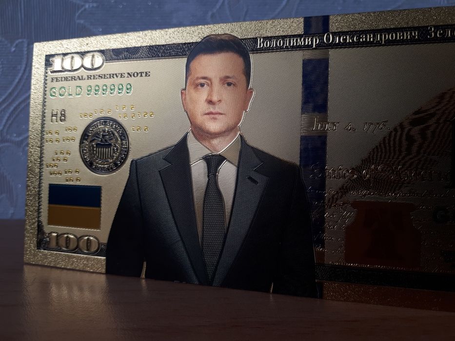 Сувенир подарок золотая купюра банкнота коллекция