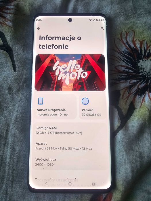 motorola edge 40 neo komplet