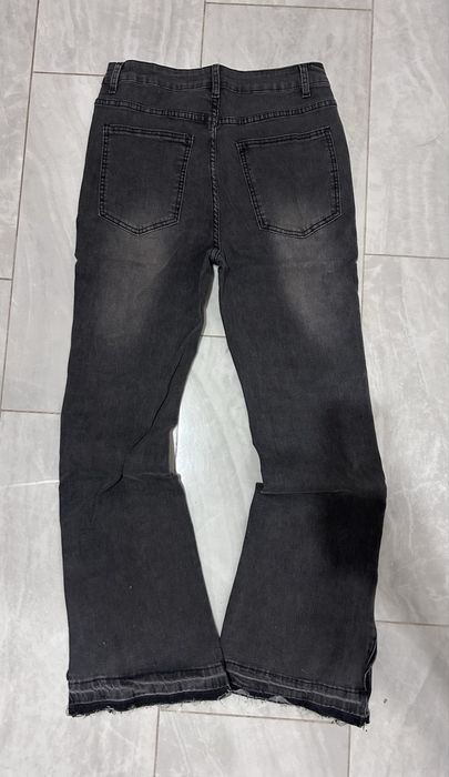 Black flared jeans