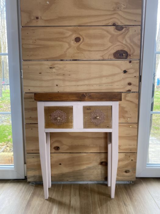 Konsola drewniana szafka vintage shabby chic wysyłka