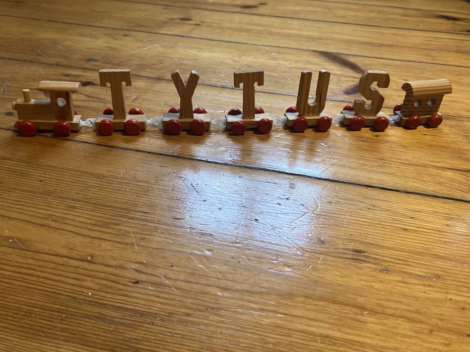 ozdoba literkowa pociąg Tytus