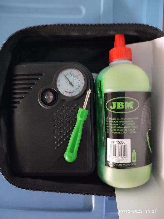 Kit de reparação de pneus com compressor
