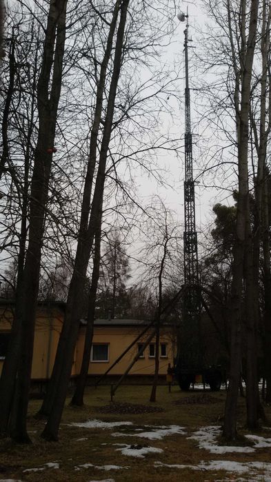 Kratownicowy wojskowy mobilny maszt / wieża 25m