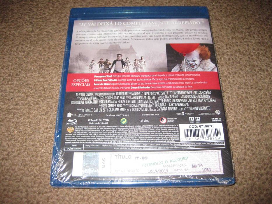 Blu-Ray "It" escrito por Stephen King/Selado!