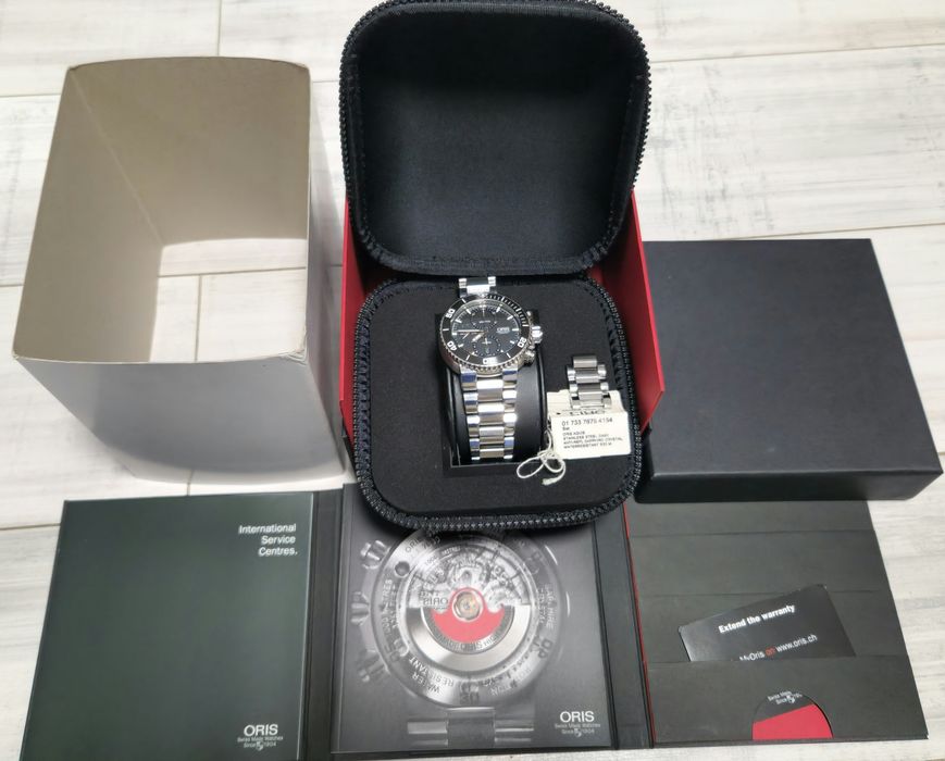 Часы годинник Oris Aquis Chronograph 500m