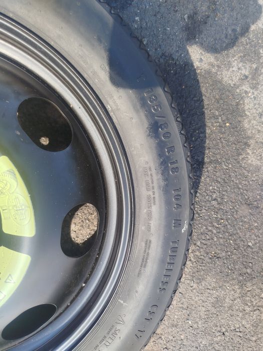 koło dojazdowe 135/80 R18 5x108 Lewarek klucz Peugeot Citroen wysyłka