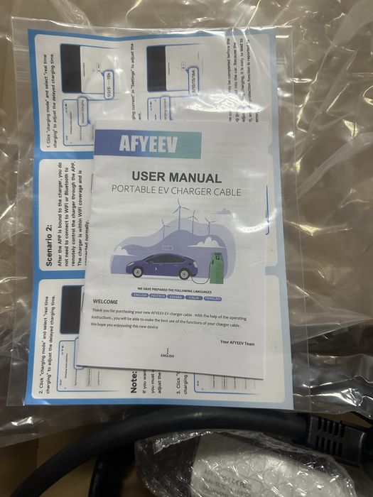 Зарядка Wi-Fi, EV CHARGER 16a, Type1 Type2 GBT 3.5 та 5 метрів