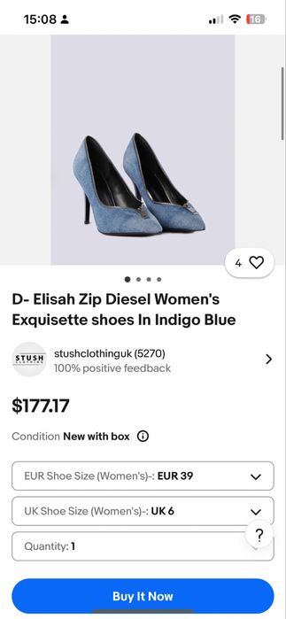 D- Elisah Zip Diesel Women's Exquisette shoes In Indigo Blue