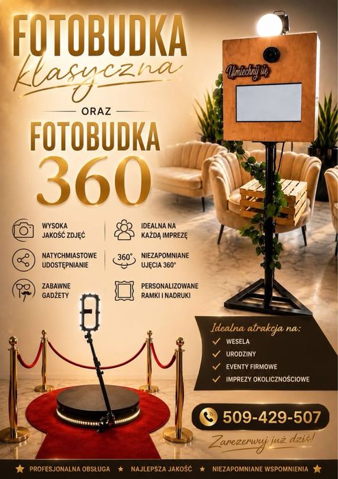 FOTOBUDKA klasyczna i 360