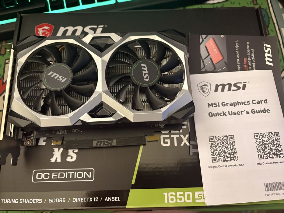 MSI GTX 1650 super OC Ventus xs